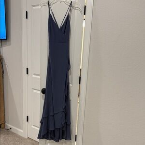 Lulu's Midnight Blue High Low Dress